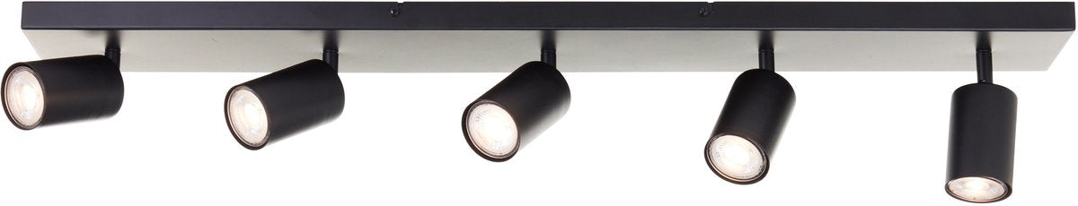 Brilliant Jello - Deckenleuchte - LED GU10 5x5W - 3000K - dimmbar - Schwarz