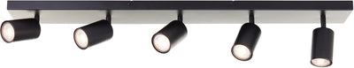 Brilliant Jello - Deckenleuchte - LED GU10 5x5W - 3000K - dimmbar - Schwarz
