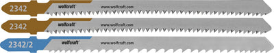 Wolfcraft – Küchen-Stichsägeblätter – 3 Stück – für Holz, Metall und Kunststoff – Stichsägeblatt – 2342000