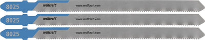 Wolfcraft – Metallrohr-Stichsägeblätter – HSS-Sägeblatt mit T-Schaft – ideal für Rohre aus Metall, Stahl, Kupfer und Aluminium – 8025000