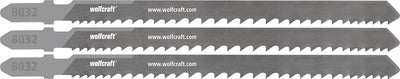 Wolfcraft – 3 Stichsägeblätter für Holz mit Nägeln und Schrauben – 65 mm – Bim mit T-Schaft – 8032000