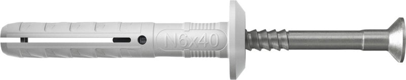 Fischer N 6x40 7 P Nageldübel (50) 50 Stück - 50339