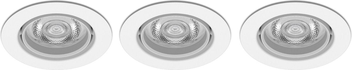 Philips LED Philips Impala Einbaustrahler – 3-flammig – weiß – rund