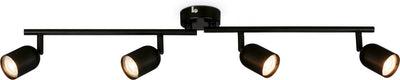 Briloner - Aufbaustrahler - drehbare Deckenleuchte - Gu10-Fassung - - 70,5 x 8 x 11 cm - Schwarz