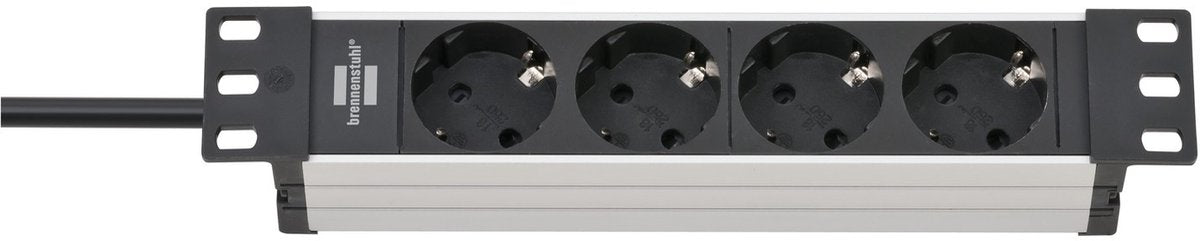 Brennerstuhl alu-line 10 Steckdose für Schaltschränke 4-fach 2m h05vv-f 3g1,5