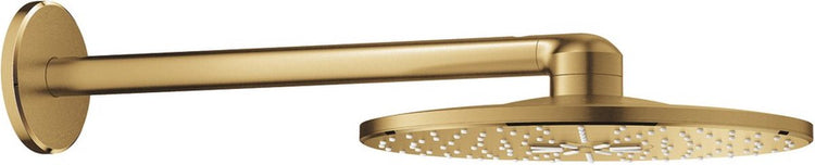 Grohe Regenduschkopfbrause + Arm rund Cool Sunrise gebürstet