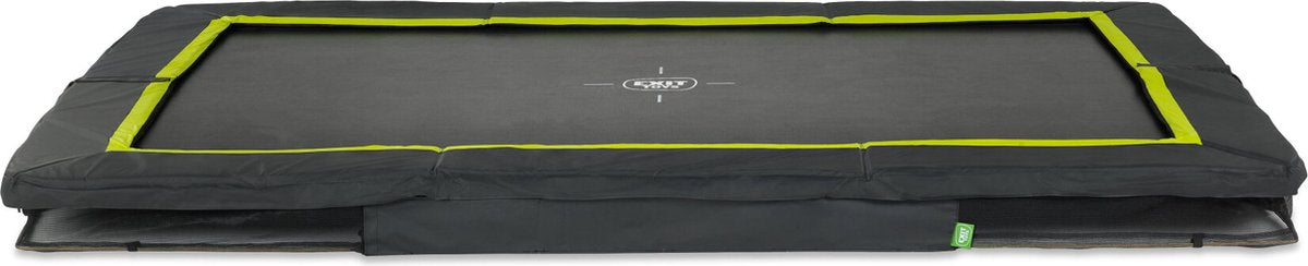 Exit Toys Exit Silhouette Sporttrampolin 244 x 366 cm – Einbautrampolin – vergrabenes Trampolin – rechteckig – für Kinder – schwarz