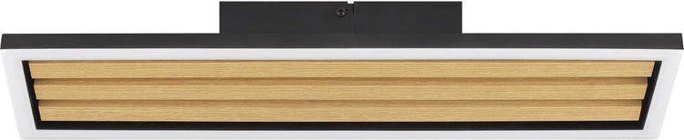Brilliant Calma – Deckenleuchte – LED 20 W – 2600 lm – 3000 K – 3-stufig dimmbar – schwarzes Holz