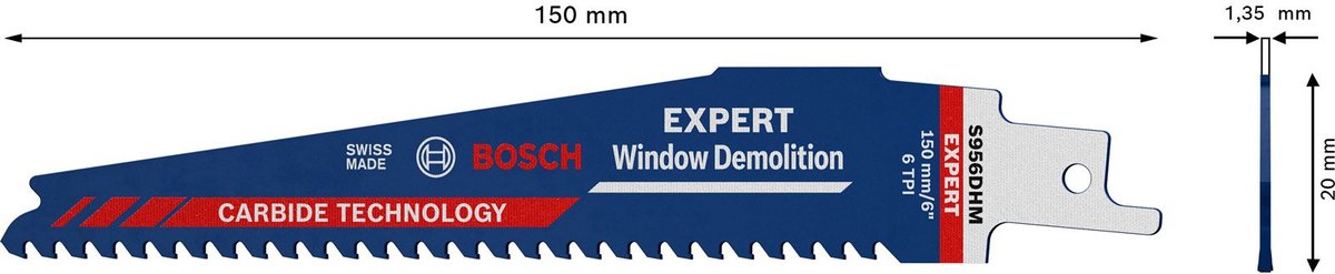 Bosch 2608900385 Expert Säbelsägeblatt S956DHM Fensterabbruch