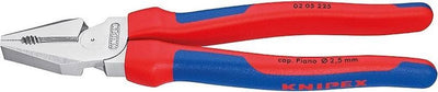 Knipex Kraft-Kombinationszange verchromt mit Mehrkomponentengriffen 225 mm - 0205225