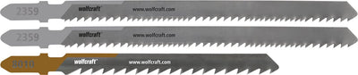 Wolfcraft – Stichsägeblätter zum Abbruch – 3 Stück – für schnelle Schnitte durch Holz mit Nägeln – 2359000