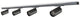 Calex-Schienensystembeleuchtung – 2 Meter – Gu10-Fassung – 4 Spots – Aufbauspot – mattschwarz – 1 Phase