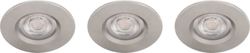 Philips LED Philips Dive Badezimmer-Einbaustrahler – 3-flammig – Nickel