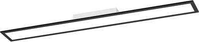 Eglo connect.z eglo moradillo LED-Panel – 119,5 x 14,5 cm – schwarz – einstellbares weißes Licht (warmes, neutrales und Tageslicht)