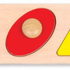Klassische Welt der Welt Holz Noppen -Puzzle Formen, 5st.