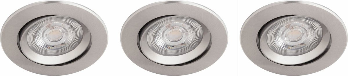 Philips LED Philips Sparkle Einbaustrahler – 3-flammig – Nickel