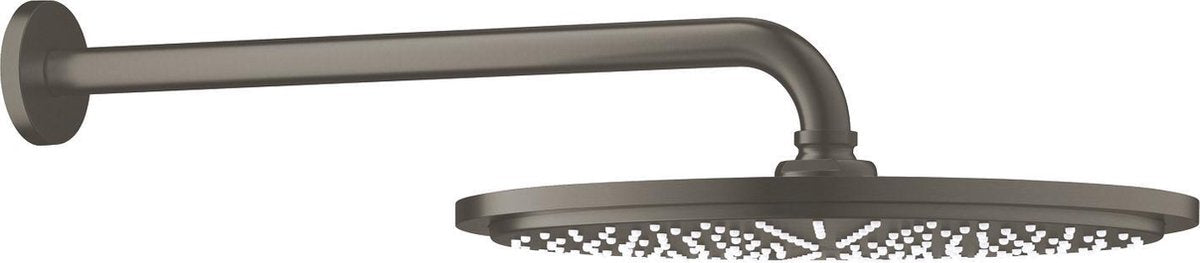 Grohe Rainshower Kopfbrauseset 310 – Kopfbrause – Hartgraphit gebürstet – Anthrazit matt