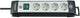 Brennerstuhl premium-line Steckdosenleiste 4-fach schwarz hellgrau 1,8m h05vv-f 3g1,5