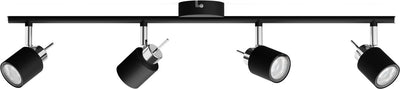 Philips LED Philips Meranti Aufbaustrahler – 4-flammig – Schwarz
