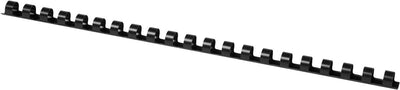 Q-Connect Binderücken 10mm 21 Ringe 100 Stück schwarz