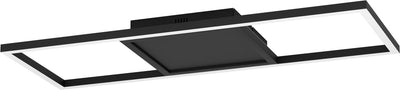 Eglo connect.z calagrano-z smarte Deckenleuchte – 64 cm – Schwarz und Weiß – einstellbares RGB-Weißlicht – dimmbar – ZigBee