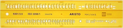 Aristo Aristo AR-5301 3 Buchstabenvorlage 3,5 mm H-Profil Schriftform B Law