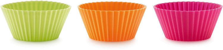 Lékué Backform Muffins ø 7 cm – 6er-Set – Silikon – gemischt