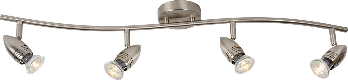 Lucide caro-led - Deckenstrahler (Deckenleuchte) - LED - GU10 - 4x5W 2700K - Mattchrom