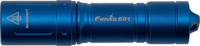 Fenix E01 V2.0 Taschenlampe Fee01-BL LED-Taschenlampe für den täglichen Gebrauch, EDC-Schlüsselanhänger-Taschenlampe, 100 Lumen, Blau, Aluminium