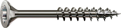 Spax Edelstahlschraube, 5 x 70 mm, 90 Stück, Teilgewinde, Senkkopf, T-Star Plus T20, 4Cut, Edelstahl A2 – 8000000288128