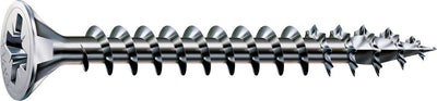 Spax Universalschraube, 5 x 60 mm, 360 Stück, Vollgewinde, Senkkopf, Kreuzkopf Z2, 4cut, Wirox - 8000000288043