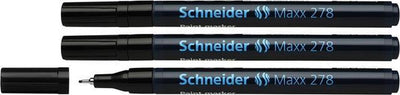 Schneider Schreibgeräte Schneider Paint Marker - Maxx 278 - 0,8 mm - Schwarz - 3 Stück - S-127801-3