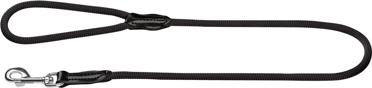 Hunter Laufleine Freestyle Nylon rund schwarz - Hundeleine - 110x1 cm