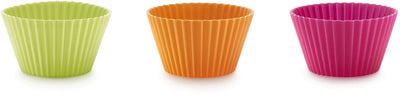 Lékué Backform Muffins ø 10 cm – 6er-Set – Silikon – gemischt