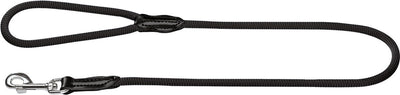 Hunter Laufleine Freestyle Nylon rund schwarz - Hundeleine - 110x1 cm