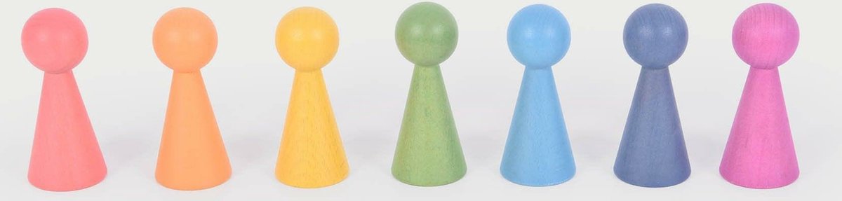 Tickit® tickit Regenbogen-Holzfiguren
