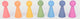 Tickit® tickit Regenbogen-Holzfiguren