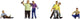 Noch 36559 n betrunkene Figuren bemalt, stehend, sitzend, liegend