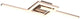 Rl lebe dein Licht Reality Viale - Deckenleuchte - Nickel matt - inkl. 1x SMD 17w - drehbar
