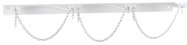 Meva - Wandhalter - 3 Gasflaschen - Vorderwandmontage - mit Kette verschlossen