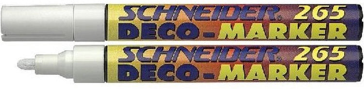 Schneider Kreide-Dekomarker 265 weiß 10 Stk.