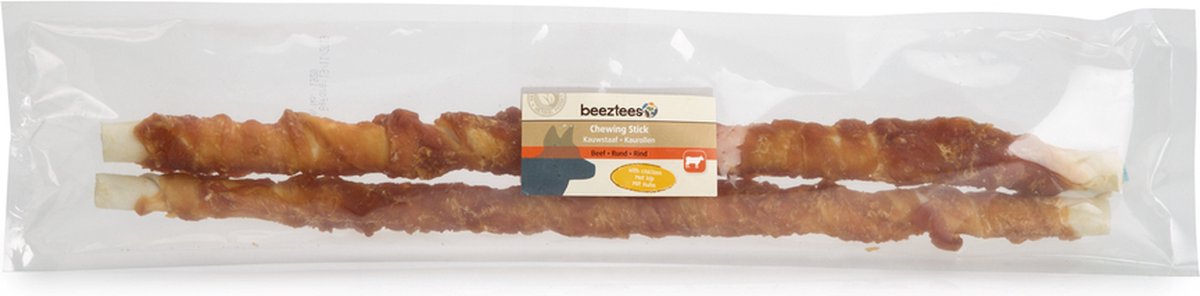 Beeztees kulinarischer Kausnack mit Huhn 2 Stück 45 cm - Hundesnack - Kausnack -