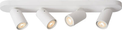 Lucide Xyrus - Deckenstrahler (Deckenleuchte) - LED dimmen bis warm - GU10 - 4x5W 2200K 3000K - Weiß