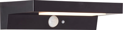 Brilliant Barker – Außenwandleuchte – LED 3 W – Solar – 430 lm – 4000 K – IP44 – Schwarz