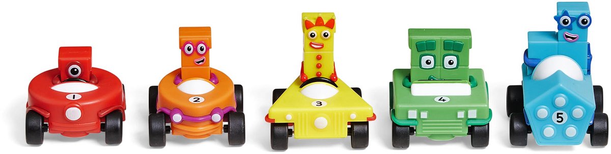 Lernressourcen, Zahlenblöcke, Minifahrzeuge-Set – Lernspielzeug. - 3+