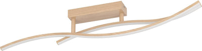 Eglo Grisolia Deckenleuchte - LED - 85 cm - braun|weiß