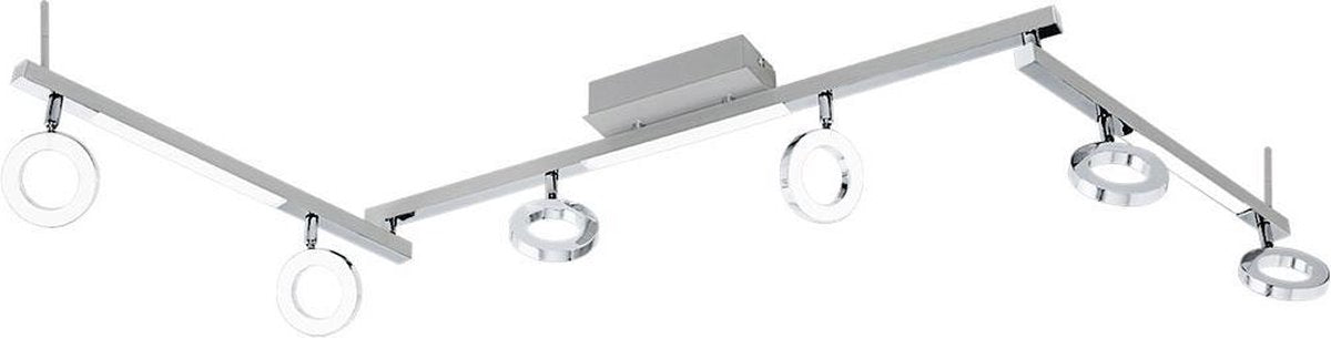 Eglo Cardillio 1 – Spot – 9 Lichter – Aluminium, Chrom – satiniert