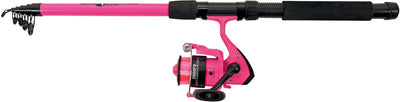 Albatros – Tele Combo Pink – Teleskop-Casting-Rutenrolle – 240 cm – Pink