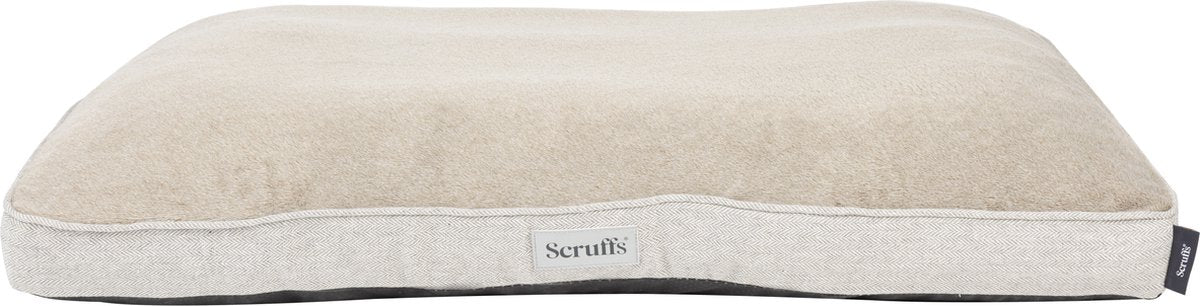 Scruffs Harvard Hundekissen – orthopädische Matratze – Memory-Schaum – Perlgrau – XL – 120 x 75 cm