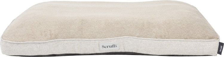Scruffs Harvard Hundekissen – orthopädische Matratze – Memory-Schaum – Perlgrau – XL – 120 x 75 cm